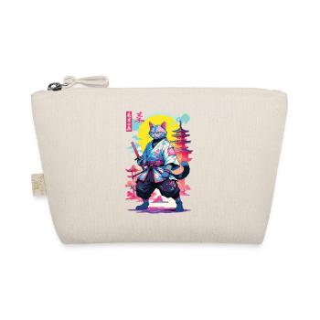 Conception esthétique Samurai Cat Vaporwave - Trousse biologique - nature - Devant