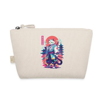 Chat samouraï Vaporwave Esthétique Japon Art - Trousse biologique - nature - Devant