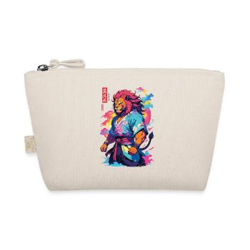 Samouraï Lion Esthétique Vaporwave Style Japon Art - Trousse biologique - nature - Devant
