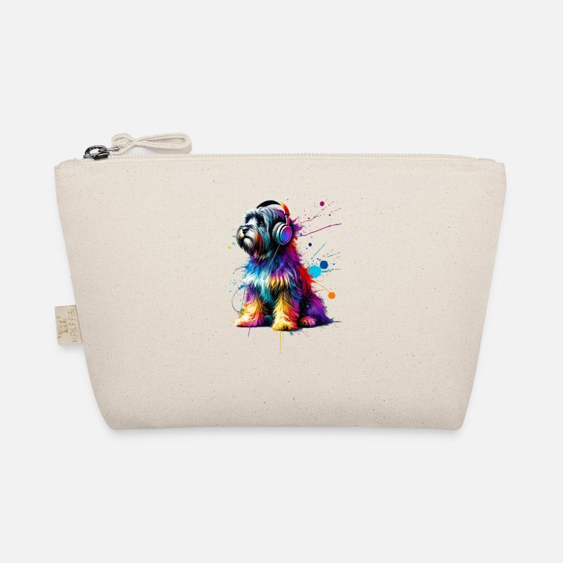 Casque Splash Art coloré Tibetan Terrier Trousse biologique