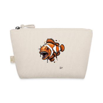 Funny Horror Clownfish - Organic Pouch - nature - Front