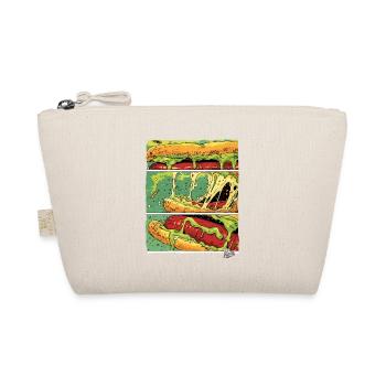 Comic panels: Cheese monster sausage in a bun - Organic Pouch - nature - Front
