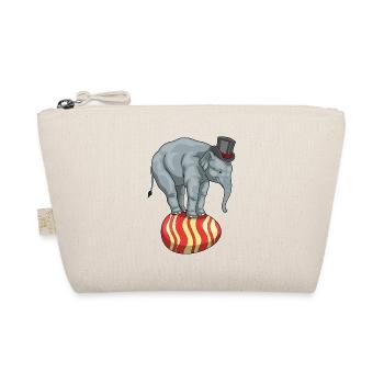 Elephant Easter Circus - Organic Pouch - nature - Front