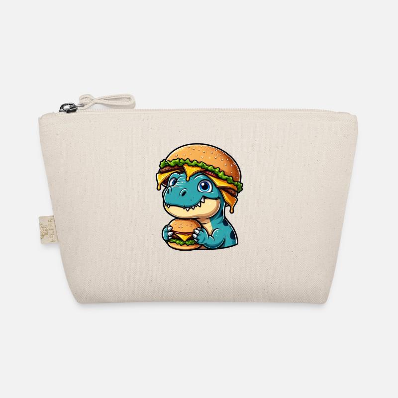 Dino T-Rex satisfait avec Hamburger Cheeseburger Trousse biologique