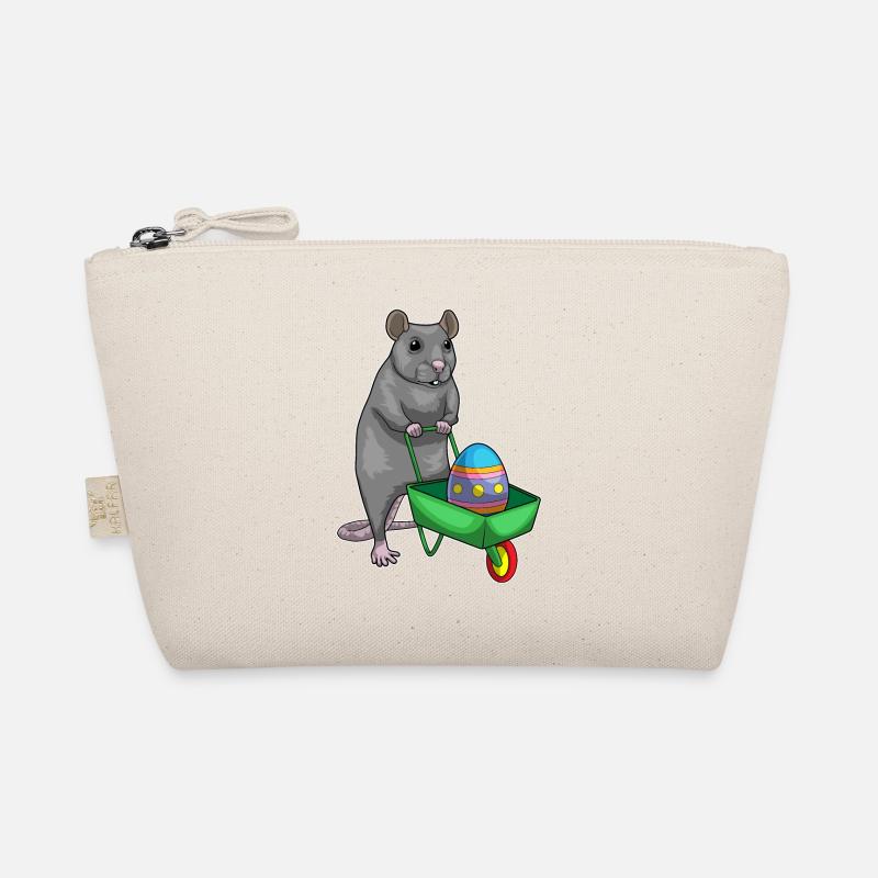 Rat Easter Easter Egg Wheelbarrow Organic Pouch