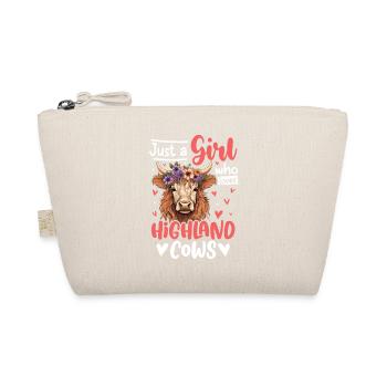 Juste une fille qui aime les vaches Highland - Trousse biologique - nature - Devant