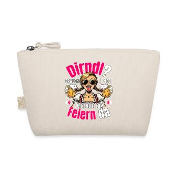 Trachtenshirt Damen Trachten T-Shirt Dirndl Ersatz - Bio-Täschchen - Natur - Vorne