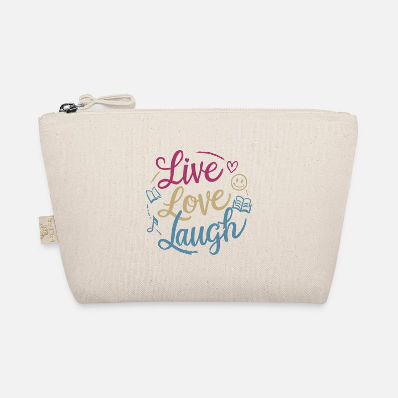 LEBE LIEBE LACHEN Bio-Täschchen