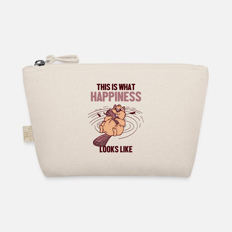 This Is What Happiness Looks Like Eurasian Beaver Organic Pouch