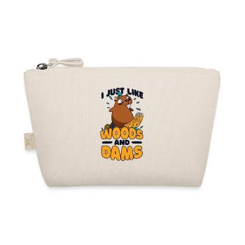 Ich mag einfach Woods And Dams Castor Canadensis - Bio-Täschchen - Natur - Vorne