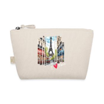J’adore Paris : la Tour Eiffel et un Charming Café - Trousse biologique - nature - Devant