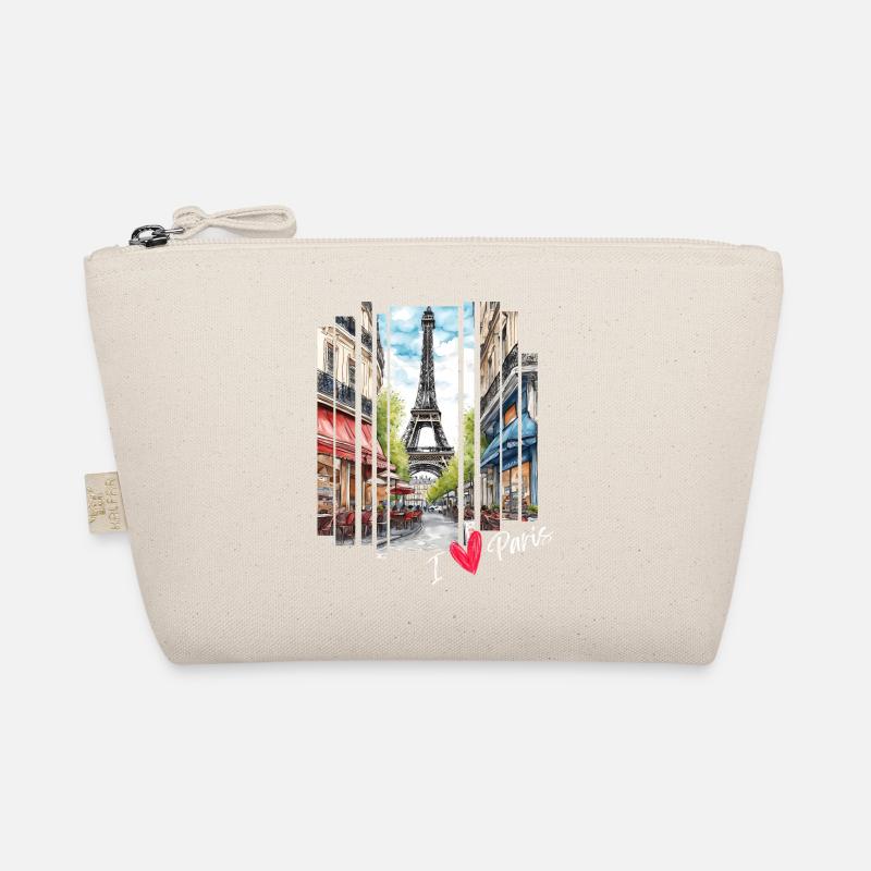 J’adore Paris : la Tour Eiffel et un Charming Café - Trousse biologique - nature