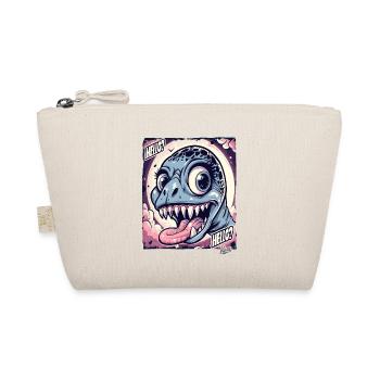 Dragon Dinosaur Dino Says Hello - Organic Pouch - nature - Front