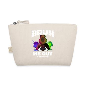 Outfit for students, fun for school days and gamers - Organic Pouch - nature - Front