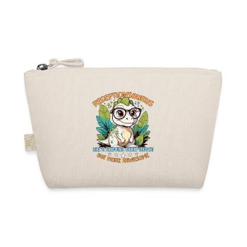 Receptionist Receptionsaurus Like A Office Worker - Organic Pouch - nature - Front