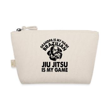 Grandpa is my name Brazilian Jiu Jitsu is my game - Organic Pouch - nature - Front