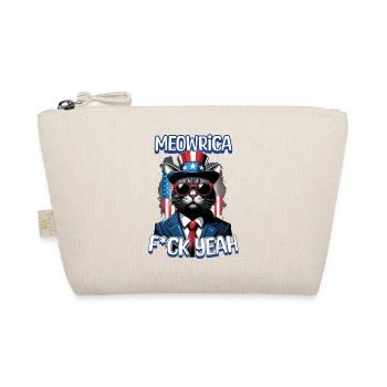 Meowrica Cat 4th Of July Happy Cat Celebrate - Bio-Täschchen - Natur - Vorne