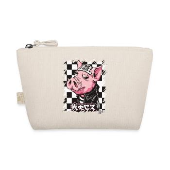 japanischer Rocker: Bosozoku-Schwein - Bio-Täschchen - Natur - Vorne