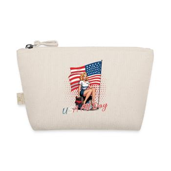 USA All Day Retro Vintage Design 4th of July - Bio-Täschchen - Natur - Vorne