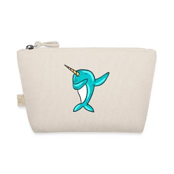 Dabbing Narwhal Lustiges Einhorn Des Meeres Dab Cool - Bio-Täschchen - Natur - Vorne