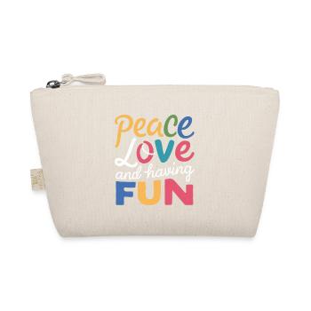 Peace, Love and Joy - Organic Pouch - nature - Front