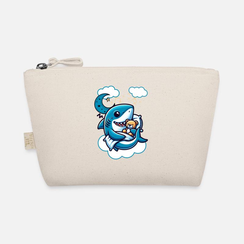 Bouclier de sommeil de requin avec ours en peluche mignon Trousse biologique