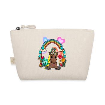 Arc-en-ciel cheval chevaux enfants enfant fleurs - Trousse biologique - nature - Devant