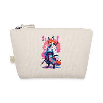 Kitsune Samurai Fox Esthétique Style Vaporwave - Trousse biologique - nature - Devant