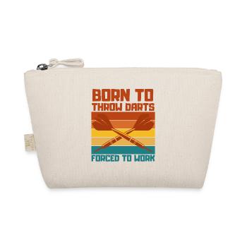 Dart Saying Dartsport Dart Player Gift - Organic Pouch - nature - Front