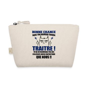 Departure Colleague Coworkers Gift Traitor Cat - Organic Pouch - nature - Front