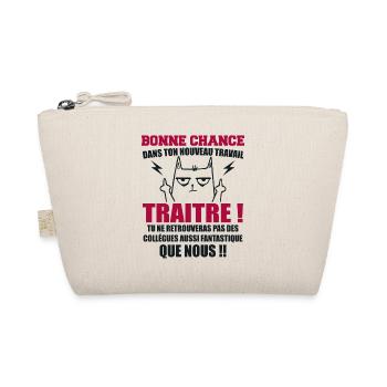 Departure Colleague Coworkers Gift Traitor Cat - Organic Pouch - nature - Front