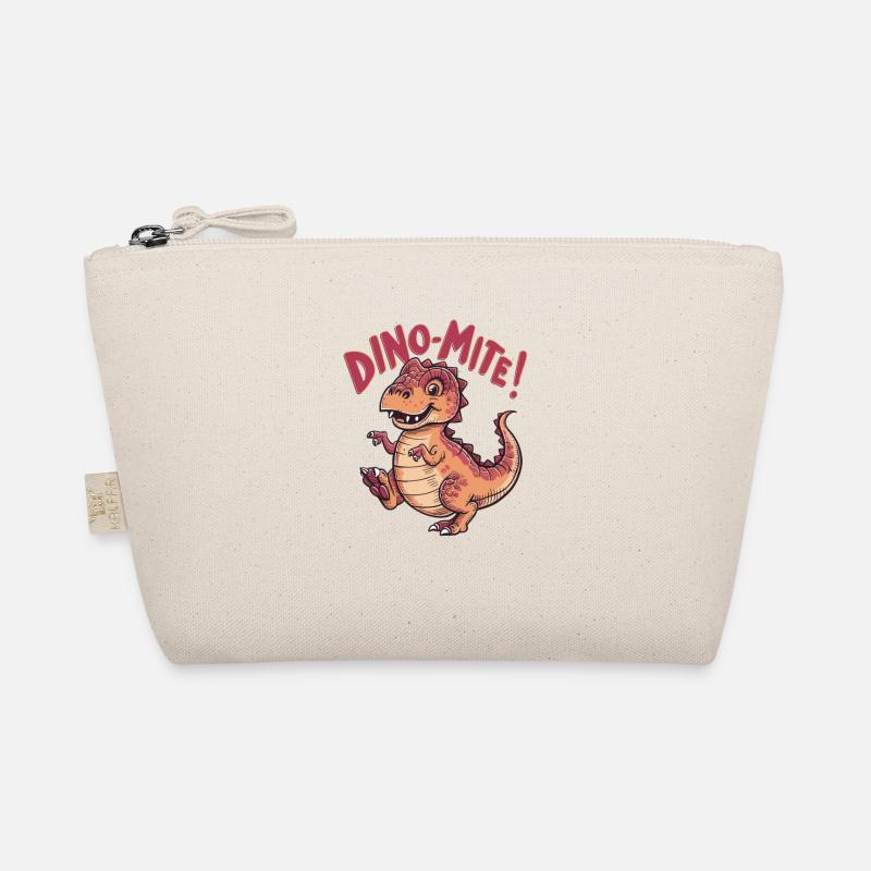 Dino with funny kids design Organic Pouch