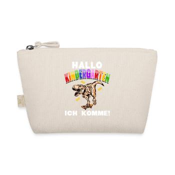 T-Rex Dino Kindergarten Start Children Boys, Girls - Organic Pouch - nature - Front