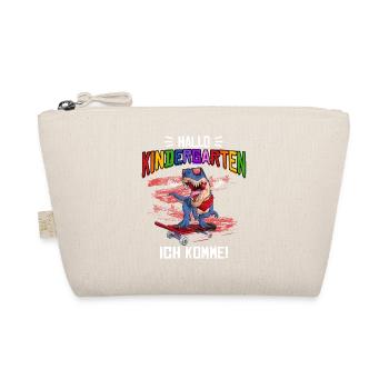 T-Rex Dino Kindergarten Start Children Boys, Girls - Organic Pouch - nature - Front