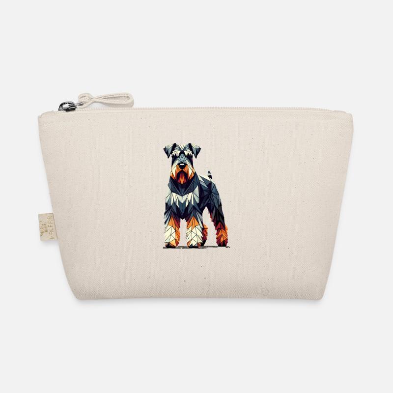 Geometric Art Giant Schnauzer Schnauzers Organic Pouch