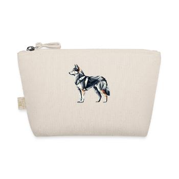 Geometric Art Norwegian Elkhound - Organic Pouch - nature - Front