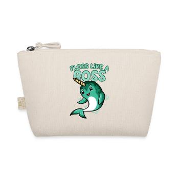 Floss Like A Bossy T-Shirt Flossing Dance Narwhal - Organic Pouch - nature - Front