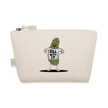 dill with it funny pickle pun - Organic Pouch - nature - Front