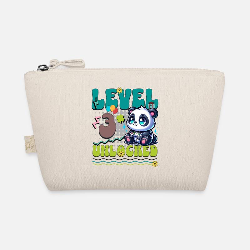 3. Geburtstag Level Unlocked Gaming Panda Bio-Täschchen