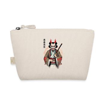 Oni Demon Mask Samurai Japan Culture Aesthetic - Organic Pouch - nature - Front
