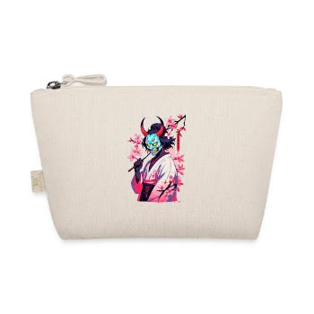 Oni Samurai Vaporwave Aesthetic Japanese Demon - Organic Pouch - nature - Front