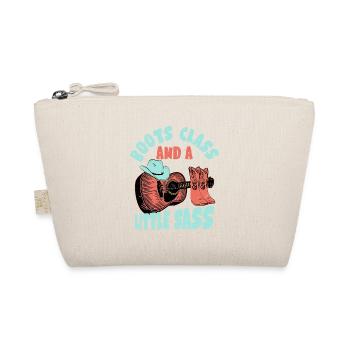 Boots, Class, And A Little Sass Western Country Mu - Organic Pouch - nature - Front