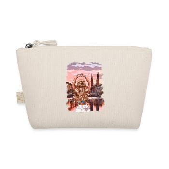 My Hamburg Woman Skyline Illustration - Organic Pouch - nature - Front