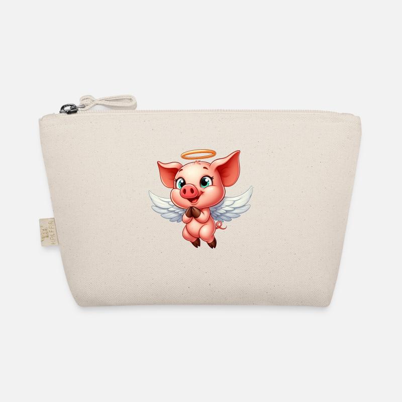 Ange cochon avec des ailes et une auréole Trousse biologique