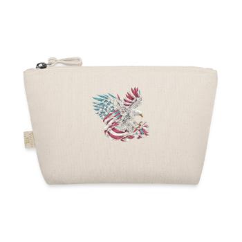 USA flag American Power 4th of July - Organic Pouch - nature - Front