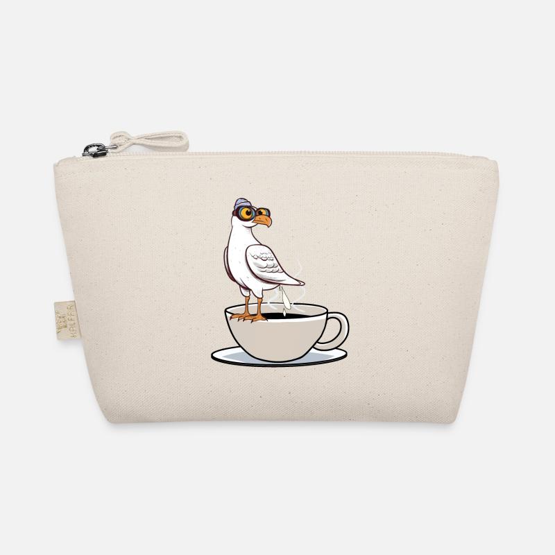 Maritime Seagull Coffee Cup Coffee White Black Organic Pouch
