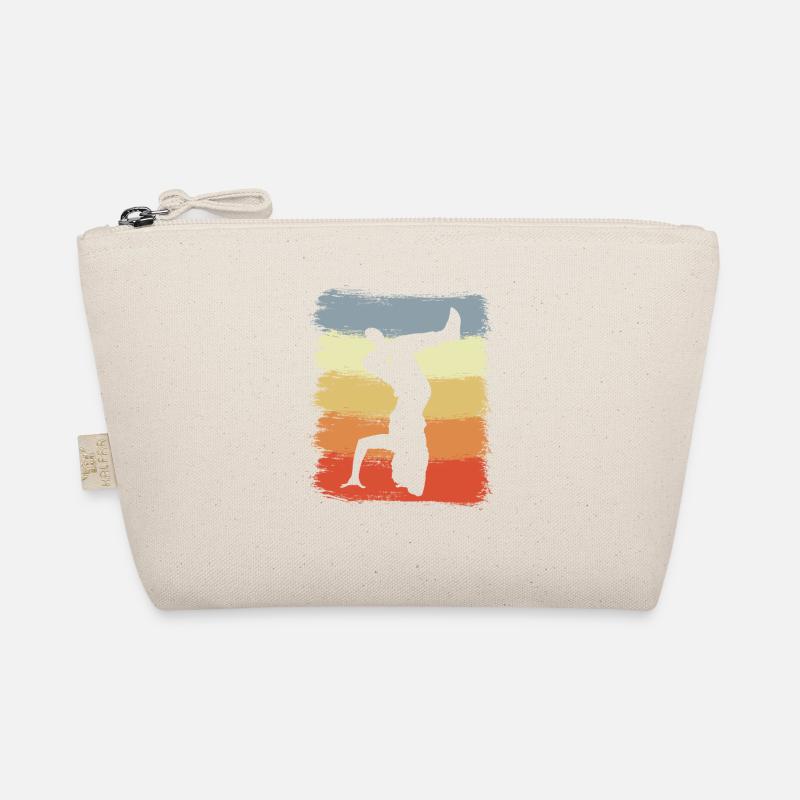 Vintage Breakdancer Drawing Organic Pouch