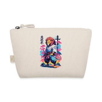 Samouraï Lion Esthétique Vaporwave Style Japon Art - Trousse biologique - nature - Devant