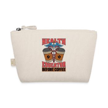 Health Educator Before Counselor Coffee Lover - Organic Pouch - nature - Front