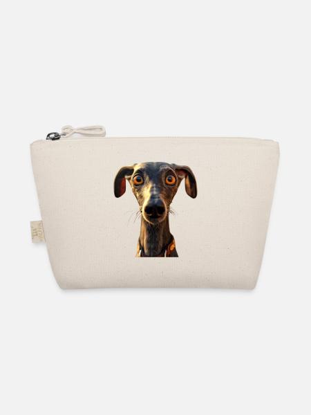Windhund Hundeliebhaber Jagdhund Liebe Greyhound - Bio-Täschchen - Natur